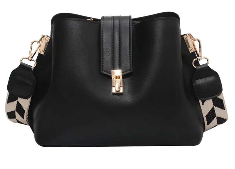 Torebka Damska Bonay Luxury Designer Leather - Czarny