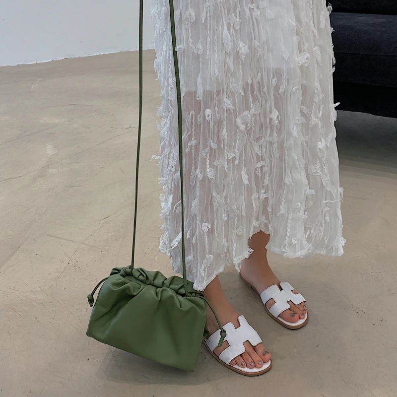 Torebka Damska Cleo Leather Crossbody - Zielony