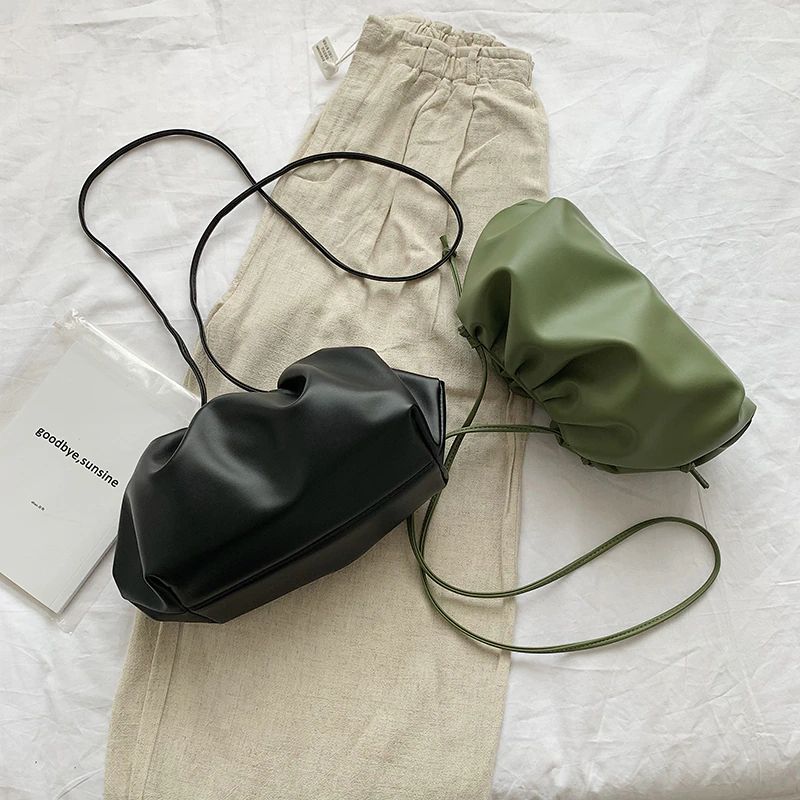 Torebka Damska Cleo Leather Crossbody - Zielony