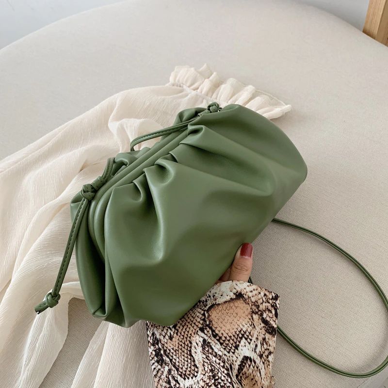 Torebka Damska Cleo Leather Crossbody - Zielony