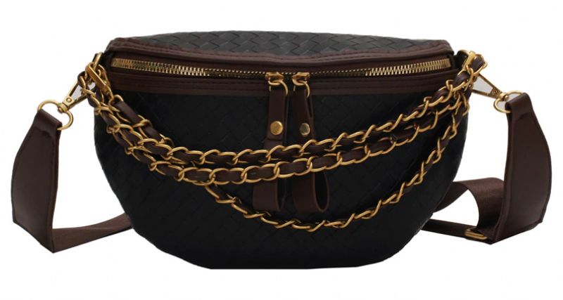 Torebka Damska Conga Luxury Leather Belt - Czarny