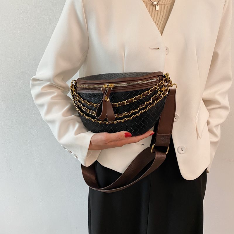 Torebka Damska Conga Luxury Leather Belt - Czarny