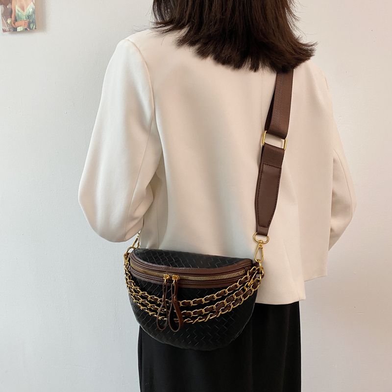 Torebka Damska Conga Luxury Leather Belt - Czarny