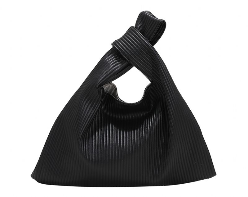 Torebka Damska Cruz Pleated Leather - Czarny