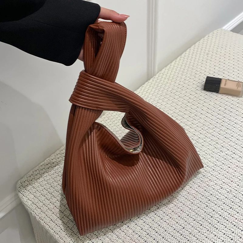 Torebka Damska Cruz Pleated Leather - Czarny