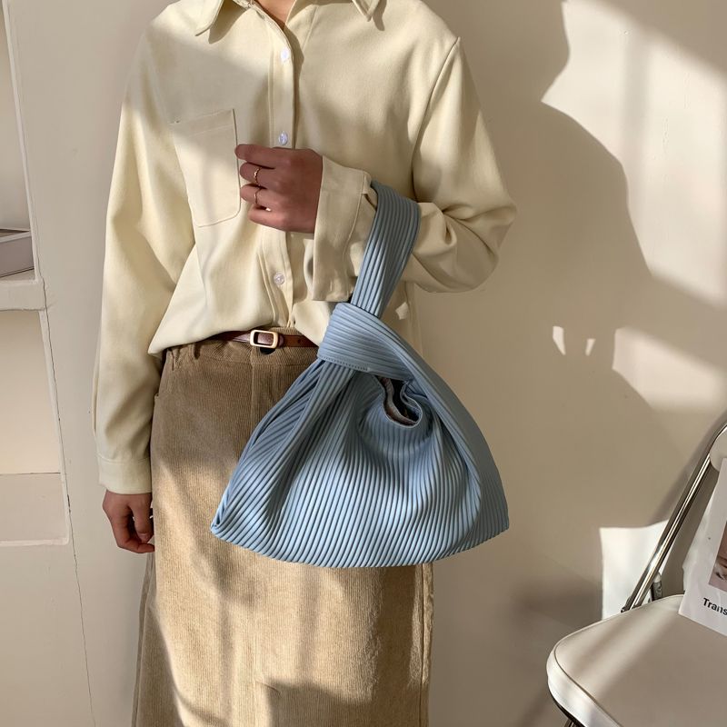 Torebka Damska Cruz Pleated Leather - Czarny