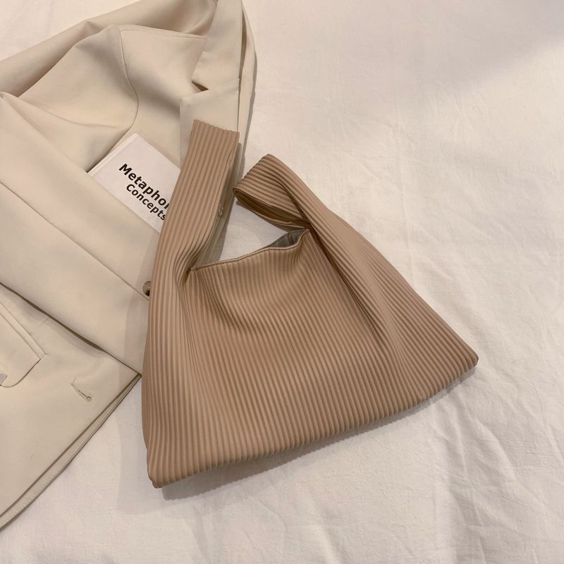 Torebka Damska Cruz Pleated Leather - Czarny