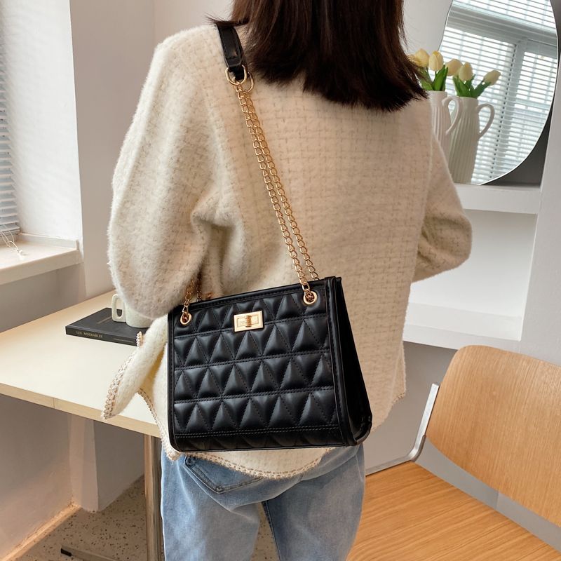Torebka Damska Crysti Chain Shoulder - Czarny