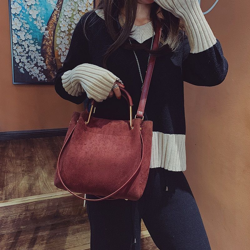 Torebka Damska Cubides Leather - Czerwony