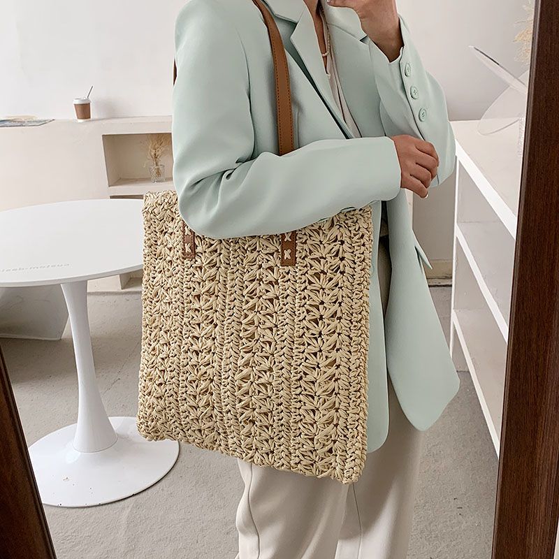 Torebka Damska Elsy Summer Straw - Bei ge
