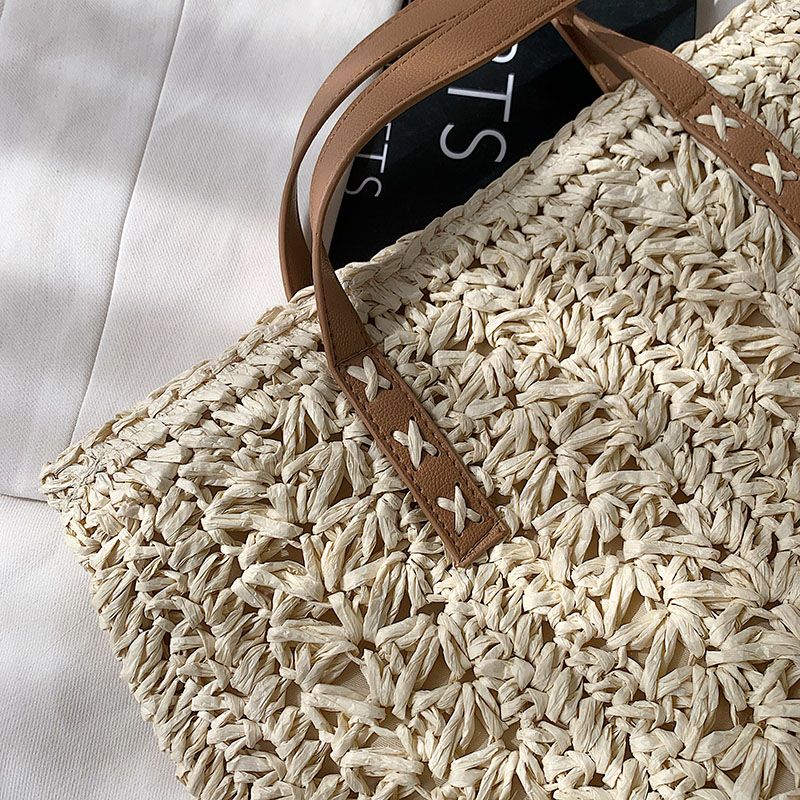 Torebka Damska Elsy Summer Straw - Bei ge