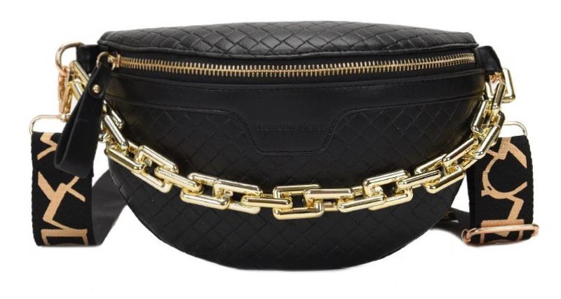 Torebka Damska Holny Small Thick Chain Leather Crossbody - Czarny
