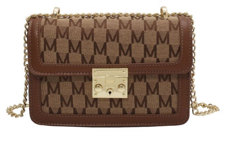 Torebka Damska Lolis Small Leather Crossbody - Kawa