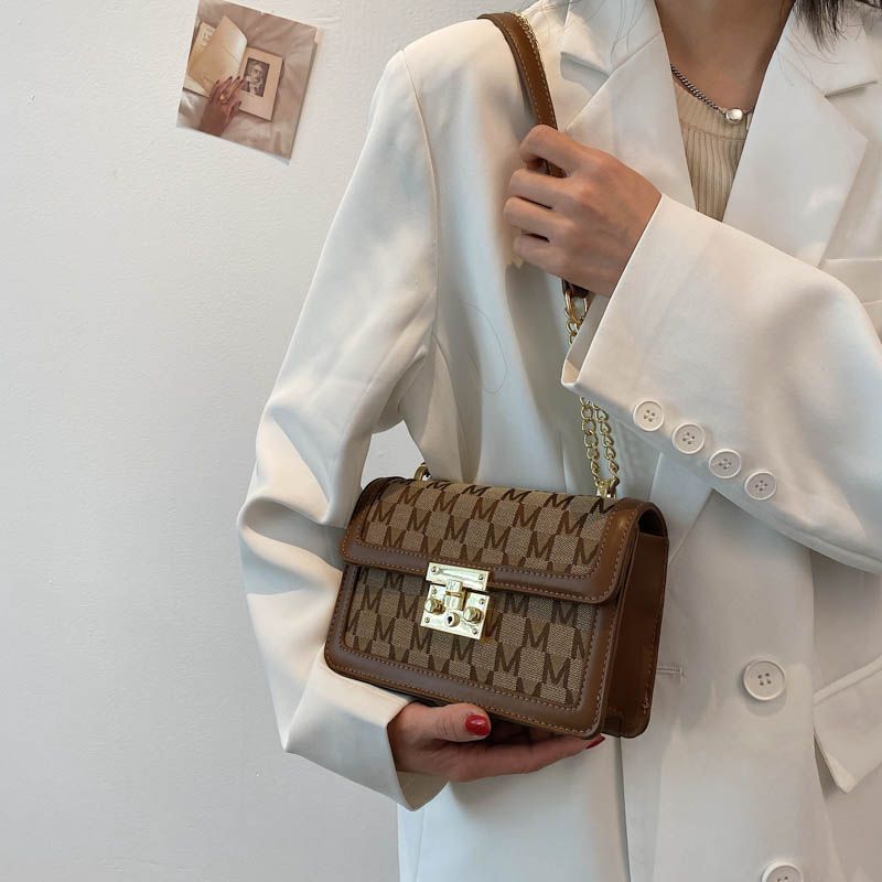 Torebka Damska Lolis Small Leather Crossbody - Kawa