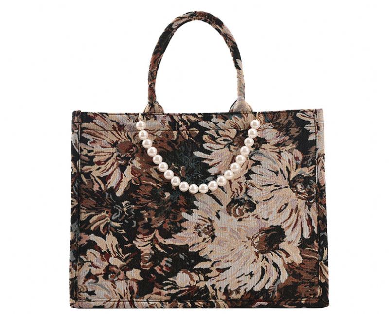 Torebka Damska Luksusowa Azalea Designer Large Tote - Duży brązowy