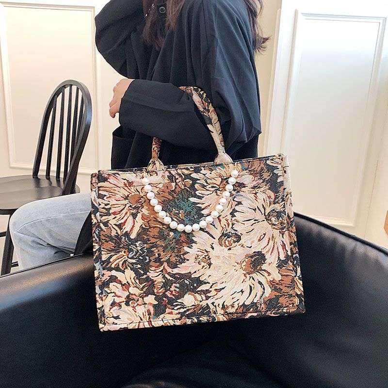 Torebka Damska Luksusowa Azalea Designer Large Tote - Duży brązowy