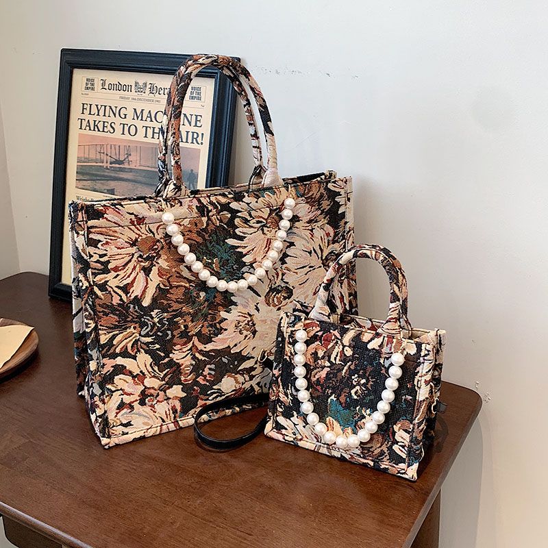 Torebka Damska Luksusowa Azalea Designer Large Tote - Duży brązowy