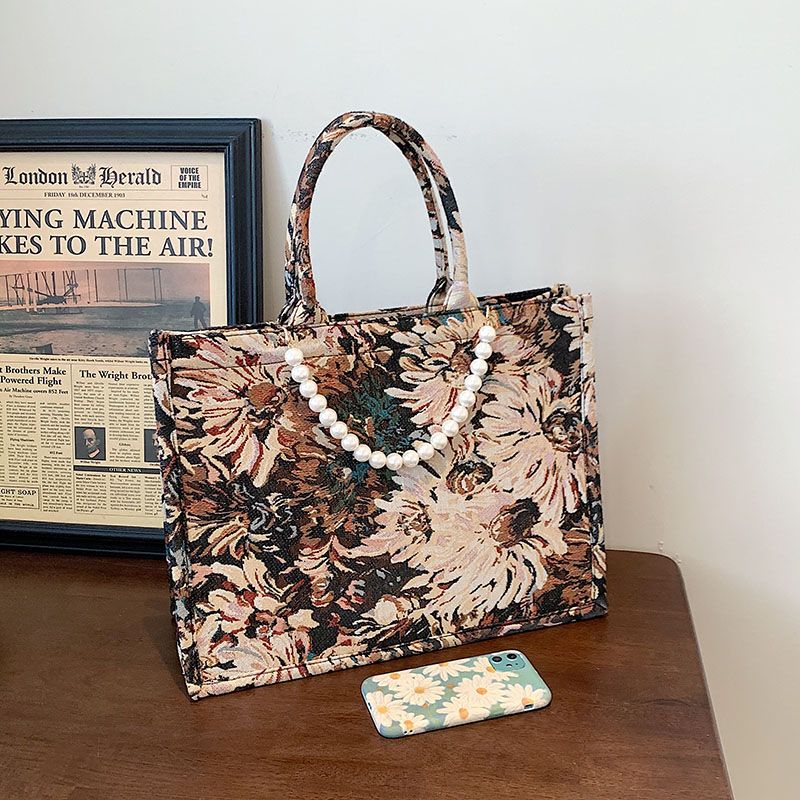 Torebka Damska Luksusowa Azalea Designer Large Tote - Duży brązowy