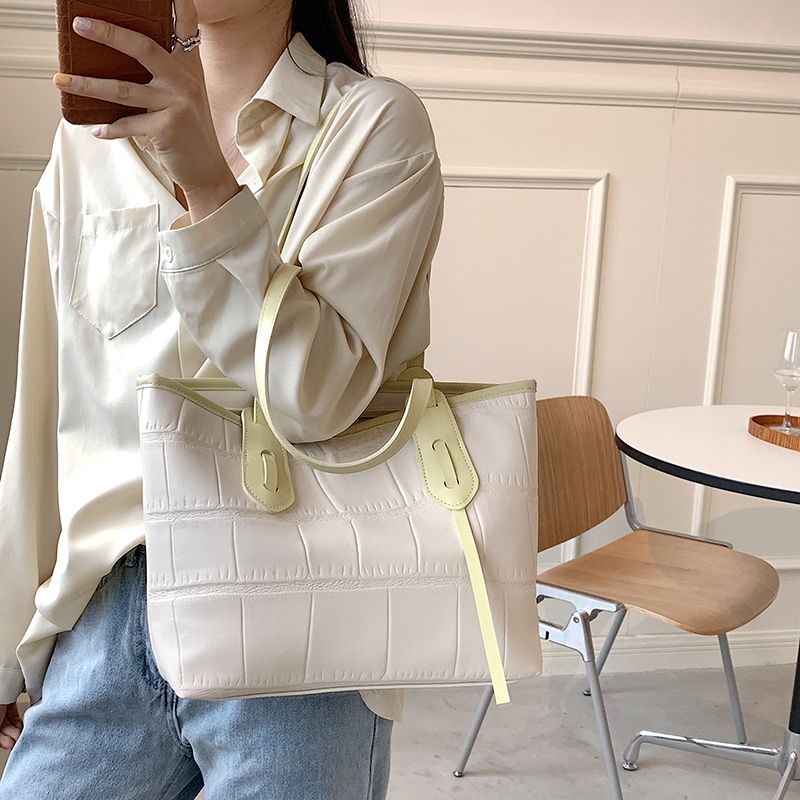 Torebka Damska Luksusowa Zalora Designer Ze Skóry Na Ramię - Khaki
