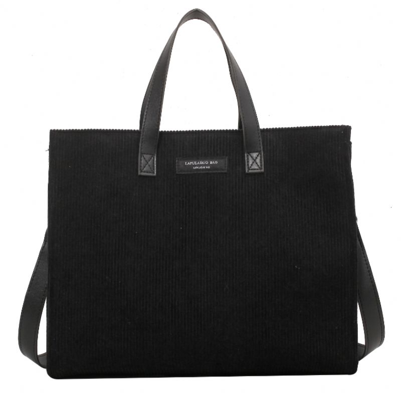 Torebka Damska Martini Large Corduroy Shoulder - Czarny