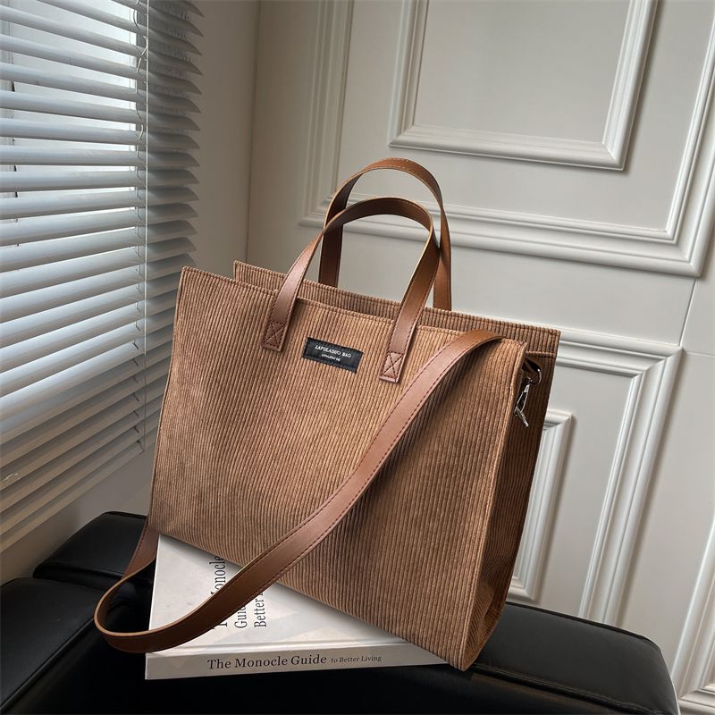 Torebka Damska Martini Large Corduroy Shoulder - Czarny