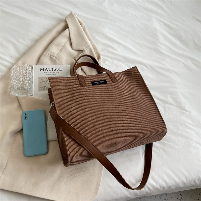 Torebka Damska Martini Large Corduroy Shoulder - Czarny