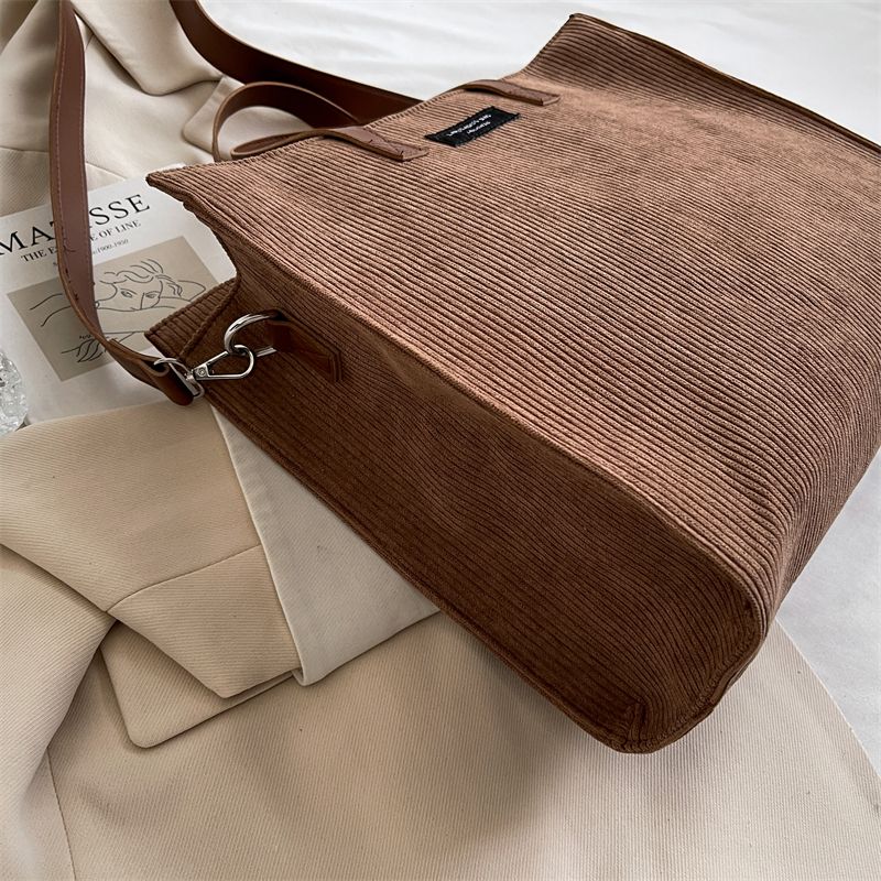 Torebka Damska Martini Large Corduroy Shoulder - Czarny