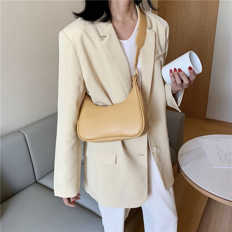 Torebka Damska Orly Mała Skórzana Crossbody - Biały