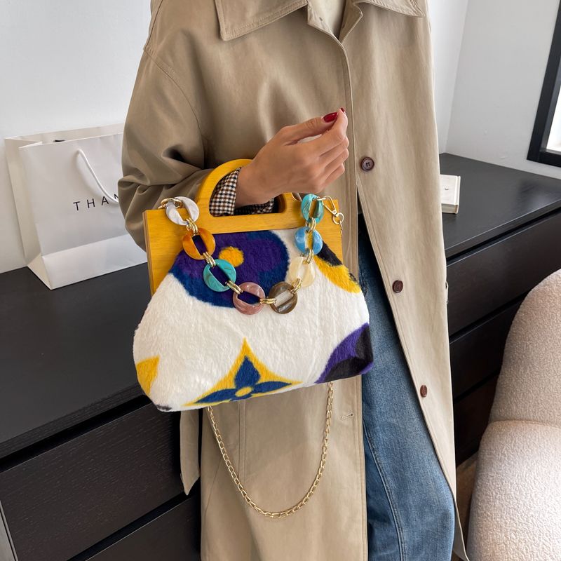 Torebka Damska Peter Faux Fur Plush Tote - Wielokolorowy