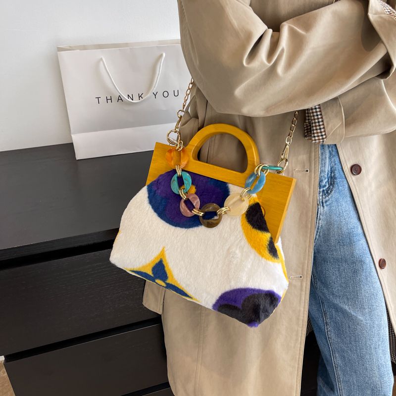 Torebka Damska Peter Faux Fur Plush Tote - Wielokolorowy