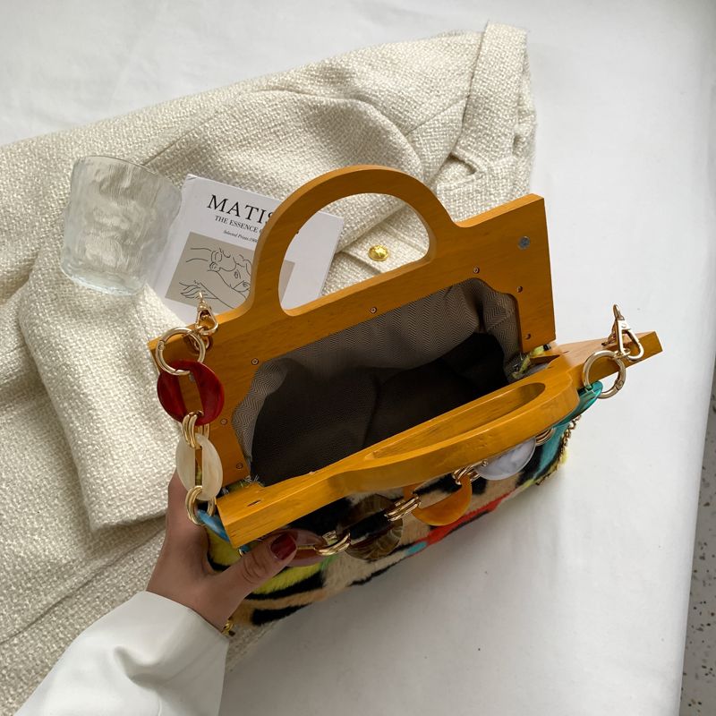 Torebka Damska Peter Faux Fur Plush Tote - Wielokolorowy