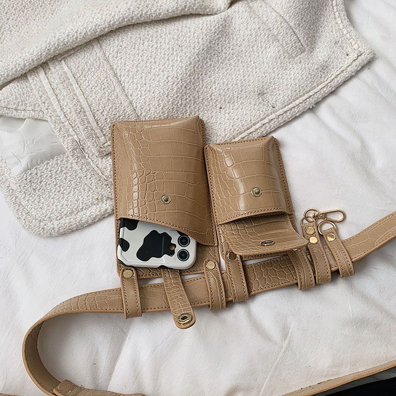 Torebka Damska Pinto Leather Belt - Khaki