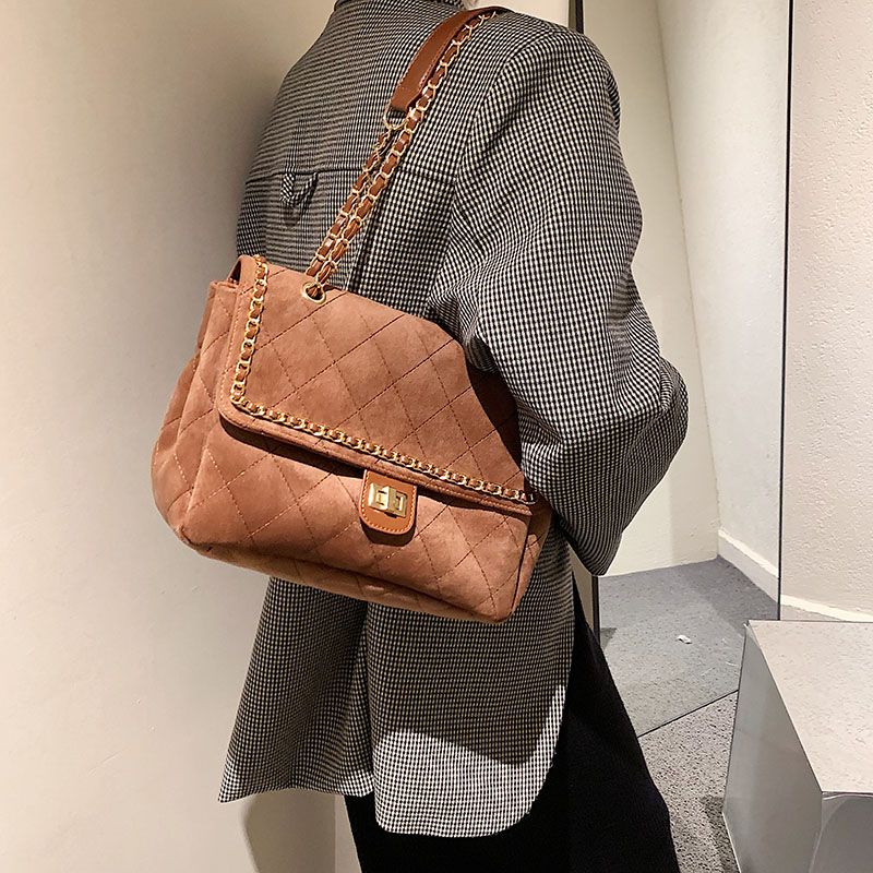 Torebka Damska Polenta Quilted Leather Na Ramię - Zielony