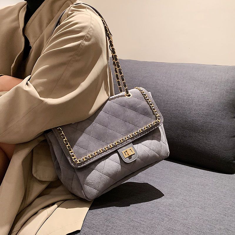 Torebka Damska Polenta Quilted Leather Na Ramię - Zielony