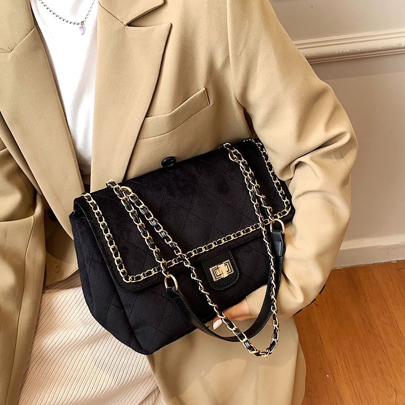 Torebka Damska Polenta Quilted Leather Na Ramię - Zielony