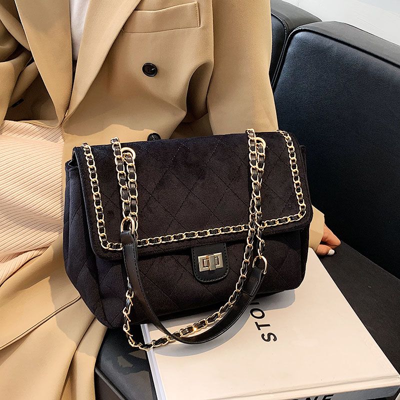 Torebka Damska Polenta Quilted Leather Na Ramię - Zielony