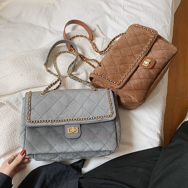 Torebka Damska Polenta Quilted Leather Na Ramię - Zielony