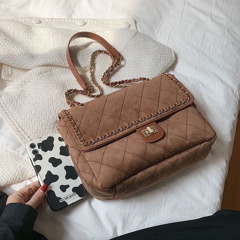 Torebka Damska Polenta Quilted Leather Na Ramię - Zielony