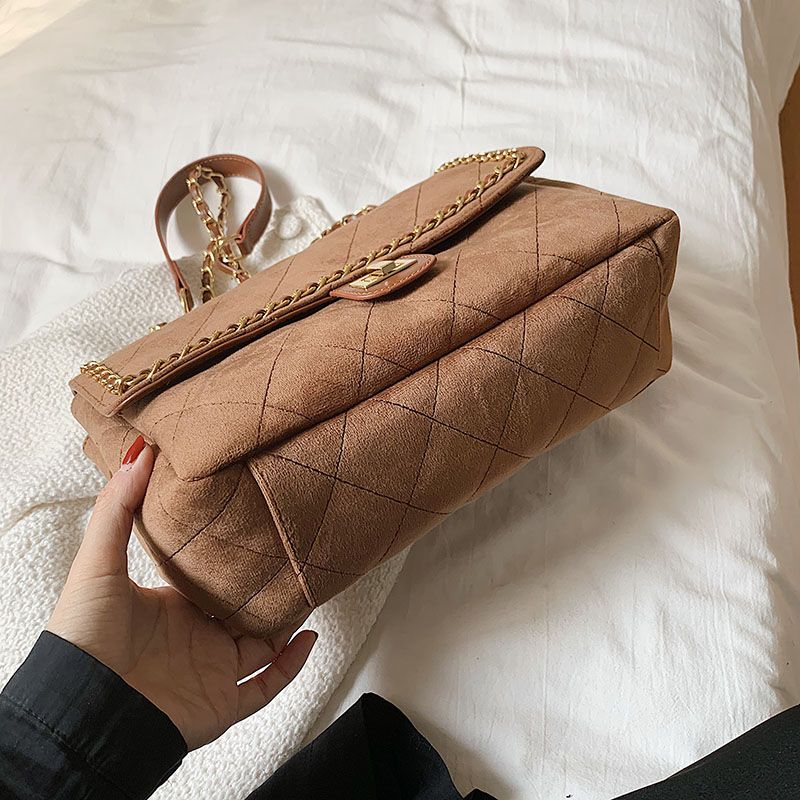 Torebka Damska Polenta Quilted Leather Na Ramię - Zielony