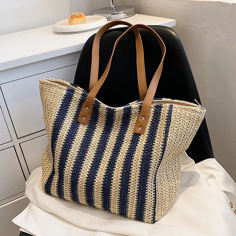 Torebka Damska Rialto Large Woven - Niebieski