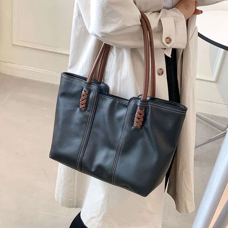Torebka Damska Rizzo Designer Luxury O Dużej Pojemności - Czarny