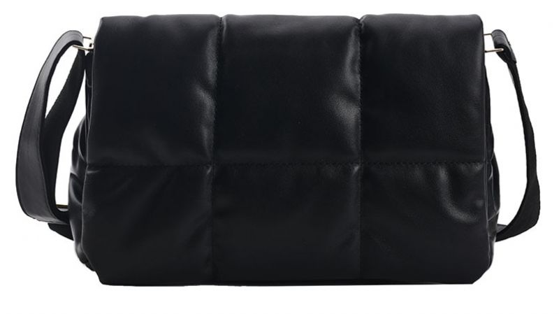 Torebki Damskie Chaman Faux Leather Na Ramię - Czarny