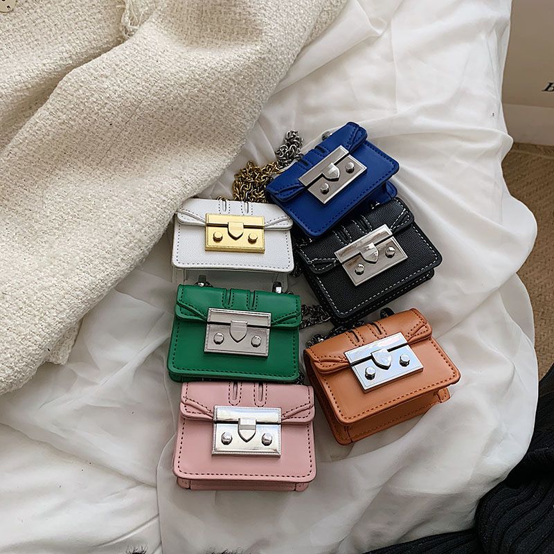 Torebki Damskie Lety Super Mini Leather Chain - Biały