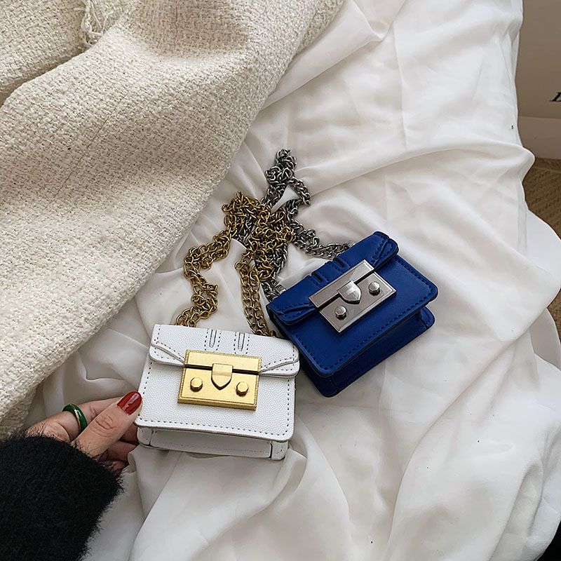 Torebki Damskie Lety Super Mini Leather Chain - Biały