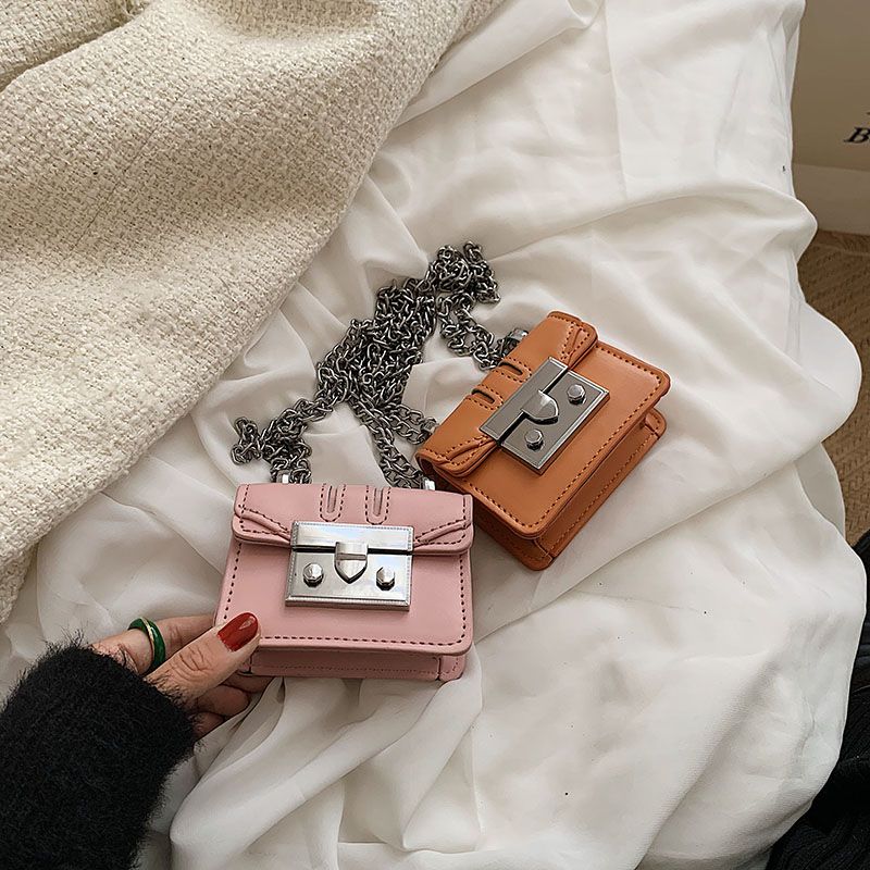 Torebki Damskie Lety Super Mini Leather Chain - Biały