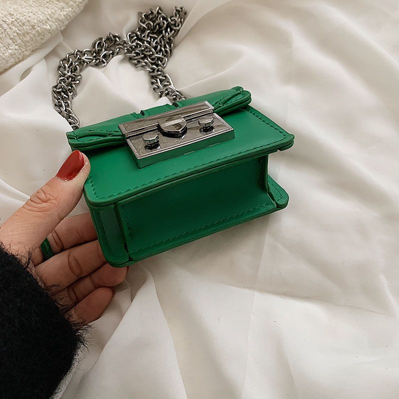 Torebki Damskie Lety Super Mini Leather Chain - Biały
