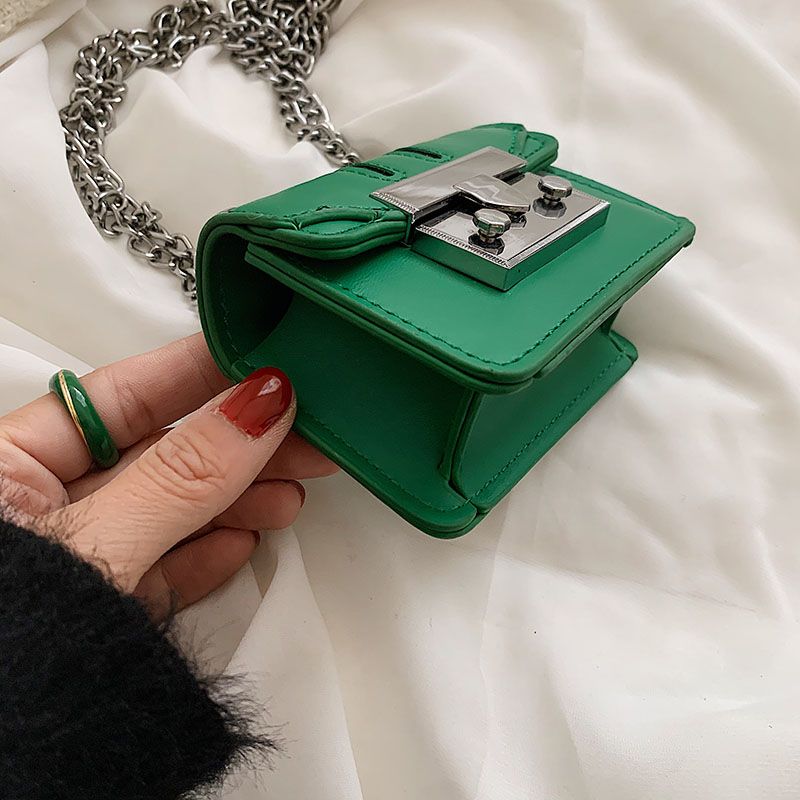 Torebki Damskie Lety Super Mini Leather Chain - Biały