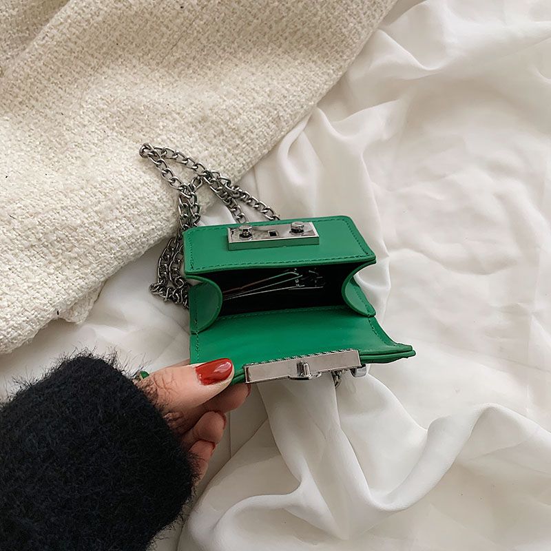 Torebki Damskie Lety Super Mini Leather Chain - Biały
