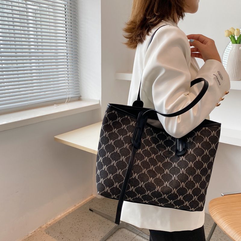 Towny Damska Designerska Duża Pojemność Torebki Typu Tote - Niebieski