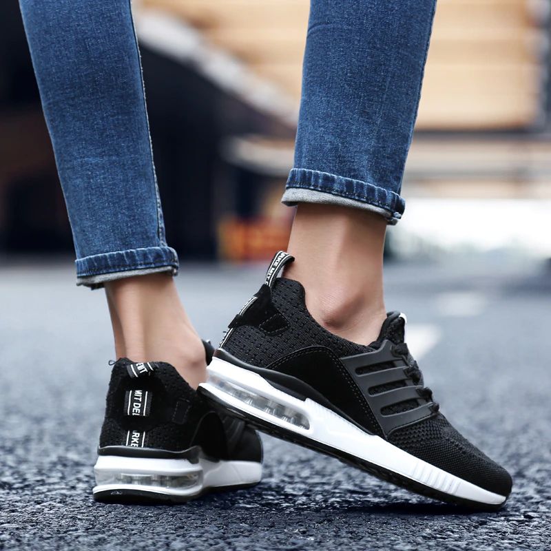 Trivial Dla Obu Płci Breathable Sneaker - Czarny